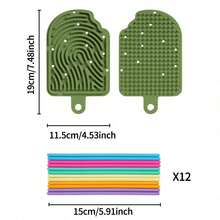 Painel de Atividade Sensorial com Tema de Sorvete, Brinquedo Busy Board para Crianças, Brinquedo Sensorial Multifuncional, Ideal para Presentes de Natal, Ano Novo, Aniversário, Mini Brinquedo para Desenvolver Habilidades Motoras Finas e Entretenimento, Multicolorido - Multicolorido - Visão 8
