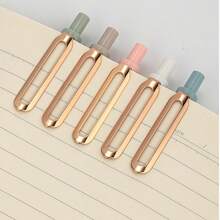 5 Piezas Juego de Bolígrafos de Gel Retráctiles de 0.5mm, Agarre Cómodo y Tinta de Larga Duración, Bolígrafos Versátiles para Uso Diario, Papelería de Oficina y Regalos Perfectos de Graduación - Multicolor - Ver 2