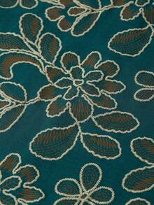 Ellevyn 女士印花简约休闲圆领短裙 - 綠色 - 查看 4