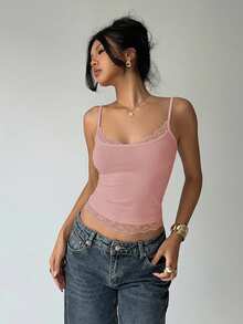 Aloruh Women Tank Tops & Camis - Pink - View 4