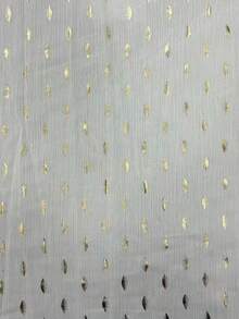 Glamine Áo kiểu nữ phong cách Pháp, chất liệu chiffon, họa tiết lá kim loại ánh kim, viền ren xếp ly có thể tháo rời, kiểu dáng chữ A, in họa tiết toàn thân, thích hợp cho mùa xuân và hè; Áo trắng thanh lịch họa tiết vỏ sò, áo trắng phối vàng, thích hợp cho kỳ nghỉ hè, đi biển; Áo không tay dáng suông, thanh lịch, bất đối xứng, rộng rãi. - Nhiều màu - Xem 6