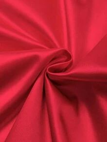 GlowEve CURVE 针织弹力缎面长袖上衣，前片和袖子上饰有泡泡珠 - 紅色 - 查看 3
