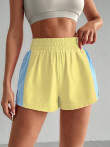 Eassivo Eassivo Casual Versatile Contrast Color Pocket Slim Fit Sports Shorts - Multicolor - View 7