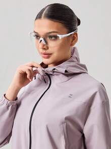 OutZeal Women Outdoor Jacket Hiking Camping Hood Secure Pocket Outdoor Tops - Purple - View 10