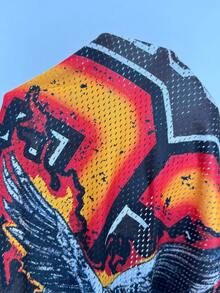 Coolane Áo thun bóng đá nữ mùa xuân hè phong cách Y2K, thoáng khí, chất liệu lưới, in hình số. - Nhiều màu - Xem 6