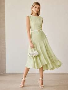 MOTF 时尚气质晚宴包，精致约会派对手提包 - 米色 - 查看 8