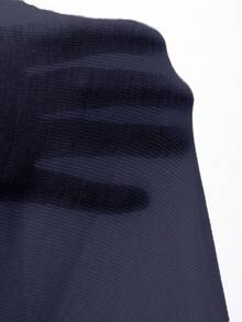 DAZY Áo thun dài tay dáng ôm thoải mái dành cho nữ, chất liệu mỏng nhẹ, thích hợp mặc mùa hè. - Màu xanh hải quân - Xem 7