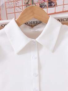 Sparklyn Conjunto de blusa de manga corta y pantalones cortos con lentejuelas para niñas preadolescentes, ideal para vacaciones, verano y viajes - Rosa - Ver 5