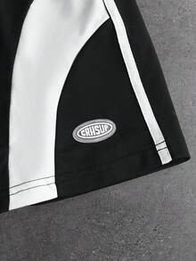 STYNVO Men's Casual Contrast Color Short Sleeve T-Shirt Set Men Two Piece Set Summer Two Piece Set Men Graphic Two Piece Set Athletic Two Piece - Multicolor - View 7