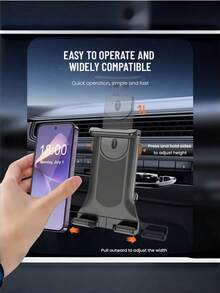 SHEIN 1套CD槽车载支架，可调节臂，适用于智能手机和平板电脑，兼容4-14英寸屏幕，ABS塑料材质，仪表盘收纳架，解放双手，驾驶必备，热销商品 - 彩色 - 查看 8