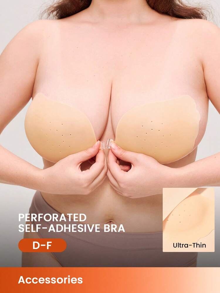 Plus Reusable Self-Adhesive Backless Strapless Bra