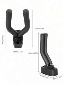 1pc Guitar Wall Mount Holder With Adjustable Soft Hook Universal Type Guitars Ukulele Bass Erhu Hanger - Black - View 11