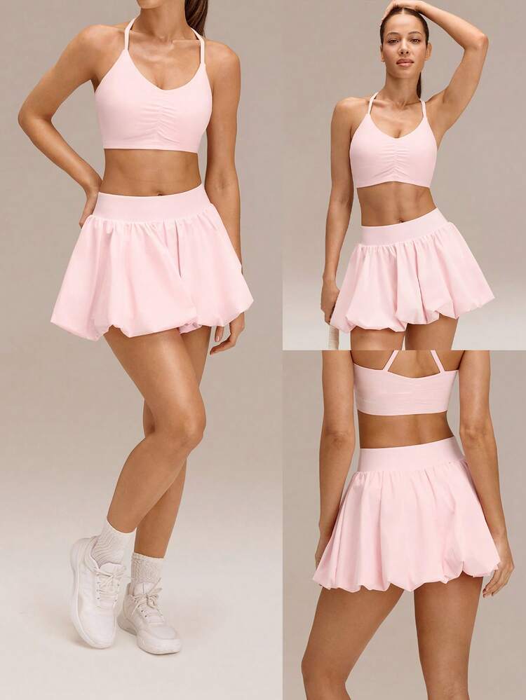 Valentine's Day Major Moves UV Protection Sweat-Wicking Quick-Dry Cool Feel Built-In Shorts Pocket Anti-Slip Grips Micro Bubble Mini Skirt Golf Tennis Pickleball Daily Casual Wear