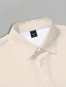 Manfinity RSRT 男士度假休闲短袖衬衫，波西米亚印花短袖衬衫，几何印花男士短袖衬衫 - 彩色 - 查看 5