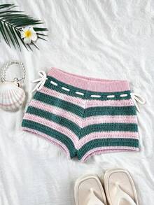 GlowEve Women's Elegant Drawstring Sweater Pants, Spring/Summer - Multicolor - View 1