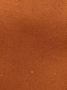 MUSERA Sequin Knit Halterneck Fitted Maxi Dress Spring Summer Elegant Vacation Holiday Ibiza Club Occasion Sexy Evening Wedding Guest Sunset Kiss - Yellow - View 6