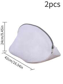 Túi giặt giày dép và quần áo, túi giặt chuyên dụng cho máy giặt, túi lưới giặt giày dày dặn, túi bảo vệ đồ giặt chống biến dạng dùng trong gia đình. - trắng - Xem 10