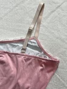 Glimmora Áo camisole nữ phối ren tương phản họa tiết da báo, kiểu dáng thường ngày. - Nhiều màu - Xem 4