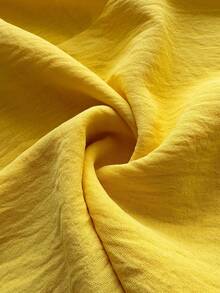 Maweii Jumpsuit Liburan Seksi Wanita Ukuran Plus dengan Bahu Terbuka - Kuning - View 7