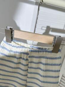 SHEIN Vintaside Kids 男女宝宝通用新生儿至1岁套装，杏色短袖上衣和短裤套装，质感面料，适合宝宝夏季外出穿着，为服装增添质感和品质 - 彩色 - 查看 6