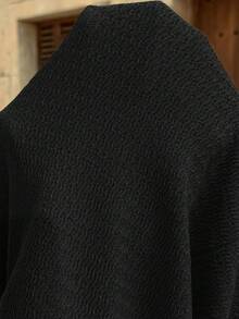 SHEIN 孕妇夏季度假时尚扭结肩带连体裤 - 黑色 - 查看 7