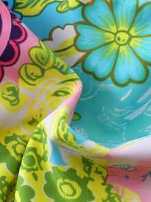 Swim Vcay 女士春假海滩装扮，露背系带性感镂空沙滩度假泳衣套装 - 彩色 - 查看 4