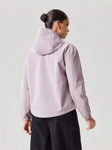 OutZeal Women Outdoor Jacket Hiking Camping Hood Secure Pocket Outdoor Tops - Purple - View 9