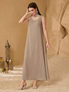 Layrah Bộ đồ nữ thời trang dáng rộng, thanh lịch, gồm 2 món, được thiết kế riêng và phối hợp nhiều họa tiết. - Màu nâu  Mocha - Xem 6