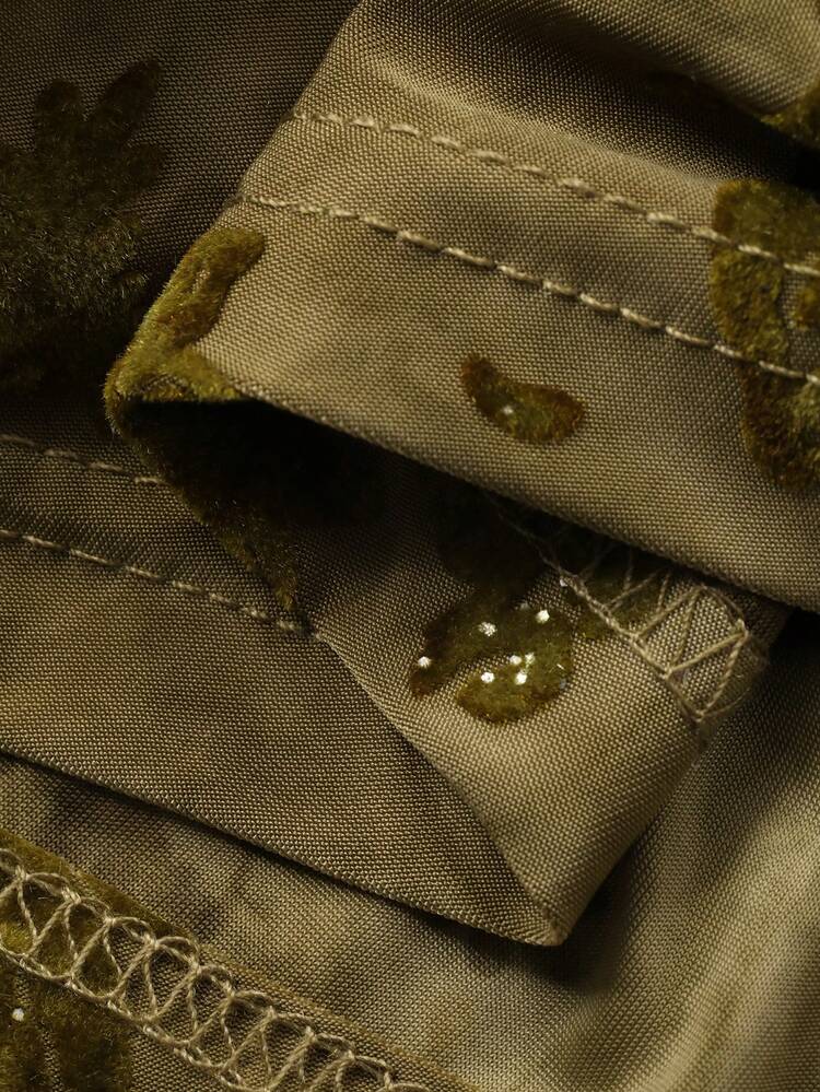 Women's Elegant Retro Floral Flocked Mesh Twist Flare Sleeve T-Shirt Going Out Tops Women