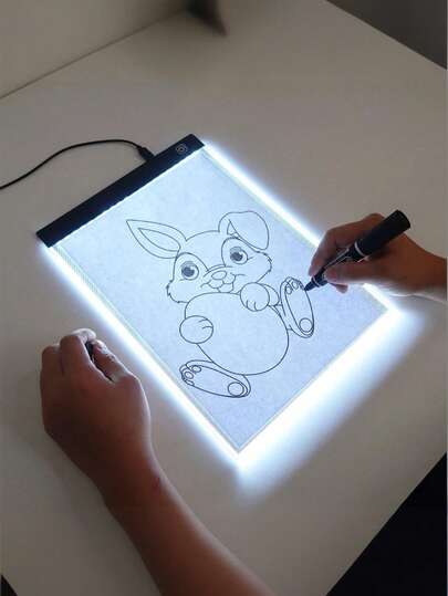 Teckwe 便携式 A5 A4 A3 LED 临摹板灯箱，超薄可调节 USB 供电美术 LED 临摹板，适用于绘画、直播、素描、动画、模板制作，返校季必备