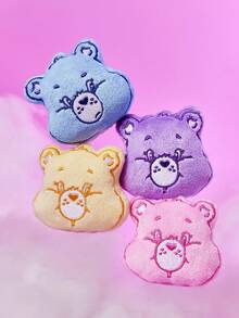 SHEIN X Care Bears 1/3pcs Cute Bear Shape Refrigerator Sticker, Pink/Purple/Blue, The Back Contains Magnets, Which Can Be Attached To The Refrigerator And Various Metals. - Multicolor - View 4