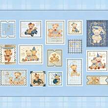 30 Stücke Goldfolie Aufkleber Set - Bär Geschenkdesign, süße vintage dekorative Aufkleber für Journaling, Scrapbooking & Briefumschlag Versiegelung - Verschiedenfarbig - Übersicht 10
