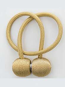 1PC Curtain Tieback Magnetic Holder Cord Strap Decorative Tie Band Headphone Cable Organizer Hook Home Accessory - A - View 6
