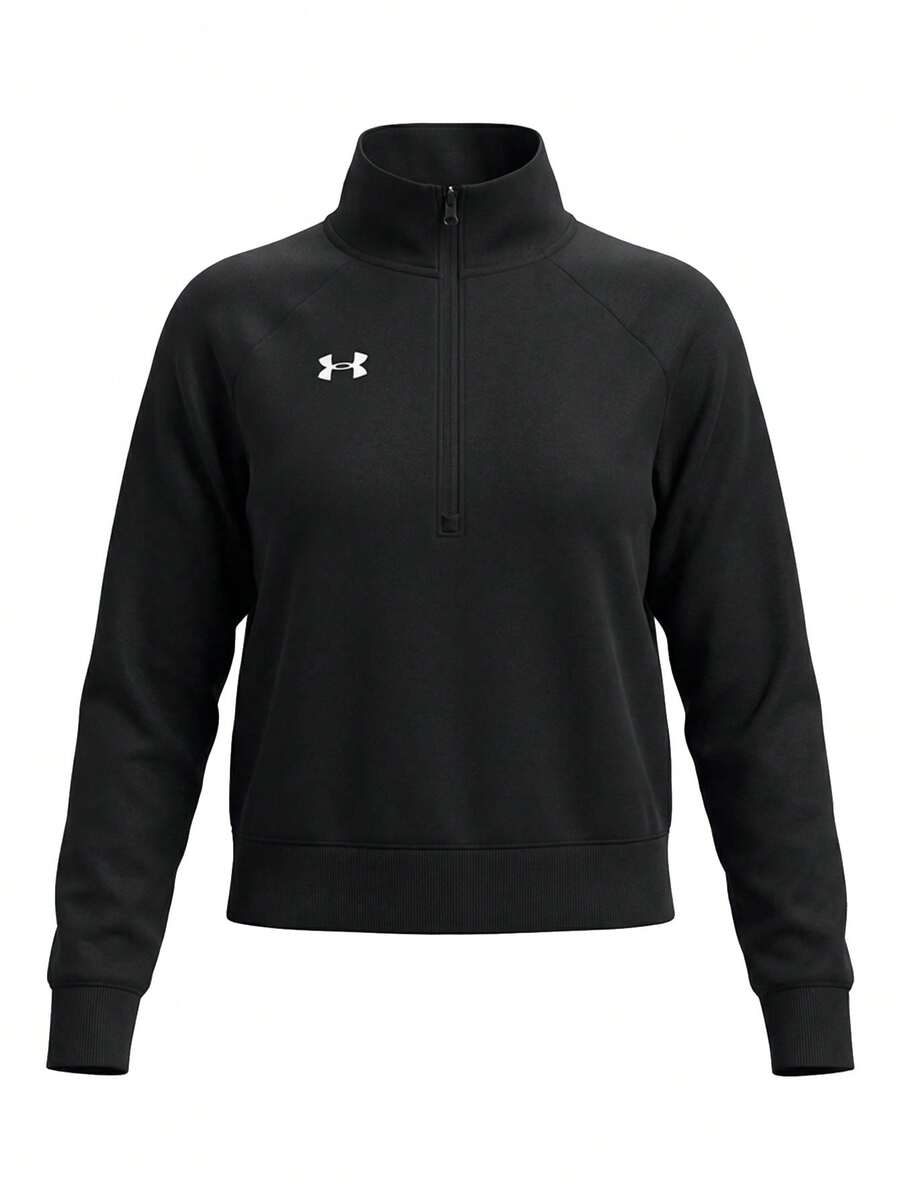 Under Armour Rival Women's 1/2 Zip Sweatshirts Black - Black - View 1