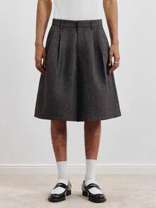 TOKVUE 男士夏季休闲宽松短裤 - 灰色 - 查看 4