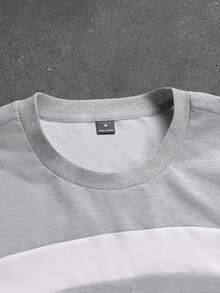 PAVTROS Bộ đồ nam thường ngày gồm áo thun ngắn tay và quần short phối màu tương phản. - Nhiều màu - Xem 7