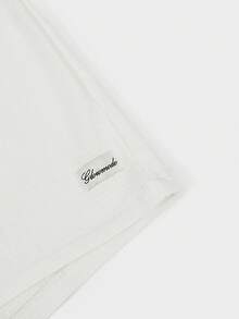 GLOWMODE Cotton-Blend Big Softie High-Rise Ultra-Soft Lightweight Drawstring Tie-Waist Boxer Shorts Daily Casual Wear - White - View 4