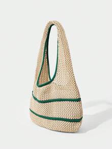 SHECARRY Stylish And Beautifully Woven Women's Shoulder Bags - Multicolor - View 3