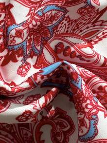 Swim Mod Women's Sexy Backless Paisley Print Halter Neck Bikini Set, Beach Vacation Style - Multicolor - View 7