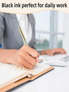 5 Piezas Juego de Bolígrafos de Gel Retráctiles de 0.5mm, Agarre Cómodo y Tinta de Larga Duración, Bolígrafos Versátiles para Uso Diario, Papelería de Oficina y Regalos Perfectos de Graduación - Multicolor - Ver 8