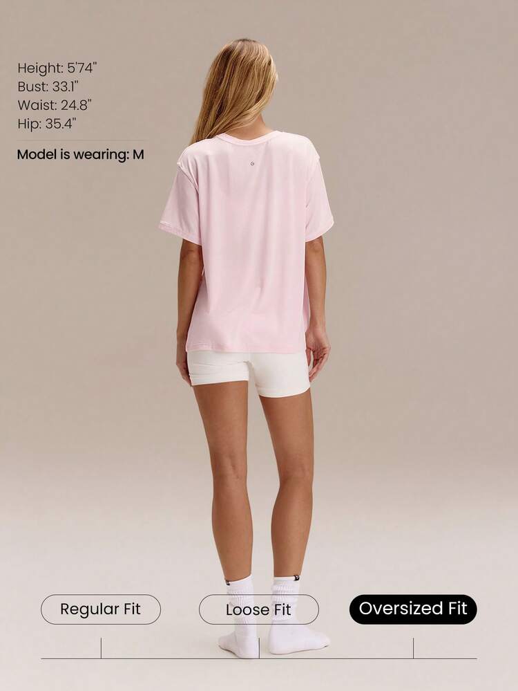 Modal Oversized Everymode Tee Daily Casual  Compression Shirt
