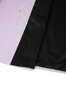 Manfinity Bizformal Men's Matte Purple Double-Breasted Wedding Suit Jacket - Mauve Purple - View 5