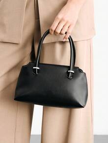 SHECARRY Ladies Handbag, Exquisite And Minimalist Commuter Bag - Black - View 1