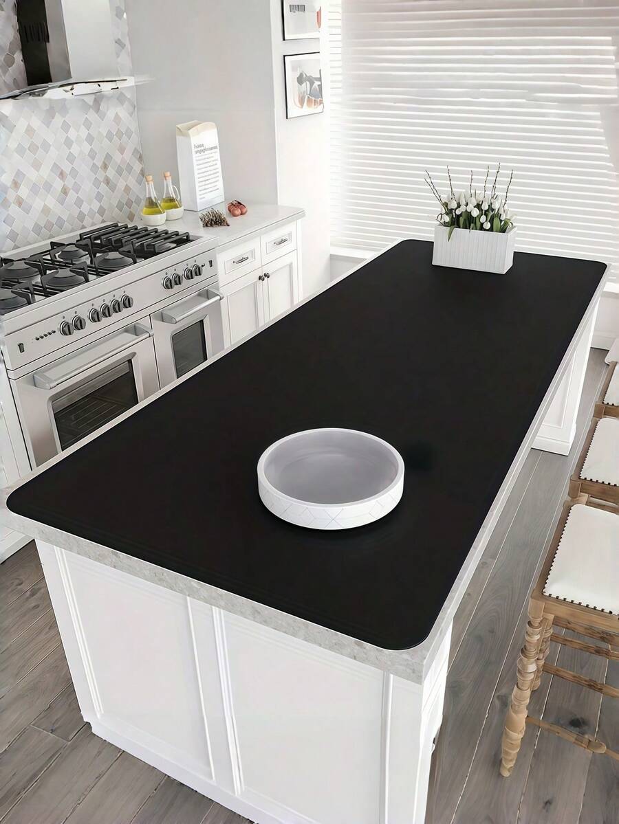 1 Piece Extra Large Silicone Table Mat Heat Resistant Non Slip Absorbent Placemat For Kitchen Countertop Dining Desk Office Bathroom Easy Clean Waterproof Surface Protector Pad - Multicolor - View 1