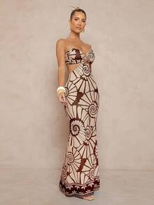 Lumalex 女士无袖海星印花连衣裙 - 彩色 - 查看 6