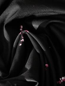 GlowEve CURVE 大码女士优雅露背亮片印花连衣裙，配腰带，适合春夏休闲约会和派对。 - 彩色 - 查看 3