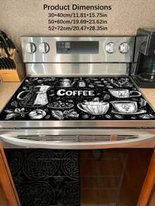 One-Piece, Flat Stove Guard Pad, With A Cover, Suitable For Kitchen Utensils. It Is Applicable To Induction Stoves, Glass Stoves, Multi-Functional Scratch-Resistant Pads, And Can Also Be Used As Mouse Pads For Ovens, Washing Machines And Dryers, As Well As Kitchen Decorations. - Multicolor - View 4