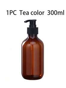 300ml/500ml Pressure Pump Bottle, Reusable Transparent Plastic Container, Used For Shampoo, Lotion And Travel - Multicolor - View 17