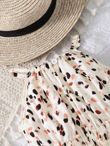 1件装 女童豹纹无袖连衣裙 夏季度假 - 彩色 - 查看 7