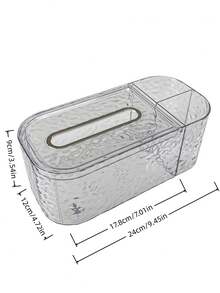 1PC Plastic No Drilling Wall Mounted Waterproof Tissue Holder Storage Rack Storage Box For Bathroom Kitchen Living Room Bedroom Home Decoration Storage - Multicolor - View 3